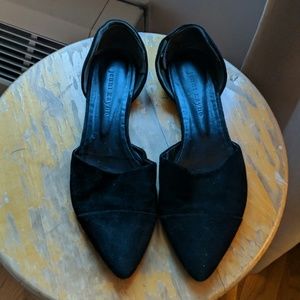 Jenni Kayne Black Suede D'Orsay Flat, US 7.5